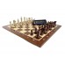 Profesjonalny Zestaw Turniejowy nr 2: szachownica drewniana, intarsjowana nr 5 + figury drewniane Staunton nr 5/II + zegar elektroniczny DGT 2010 (Z-25)